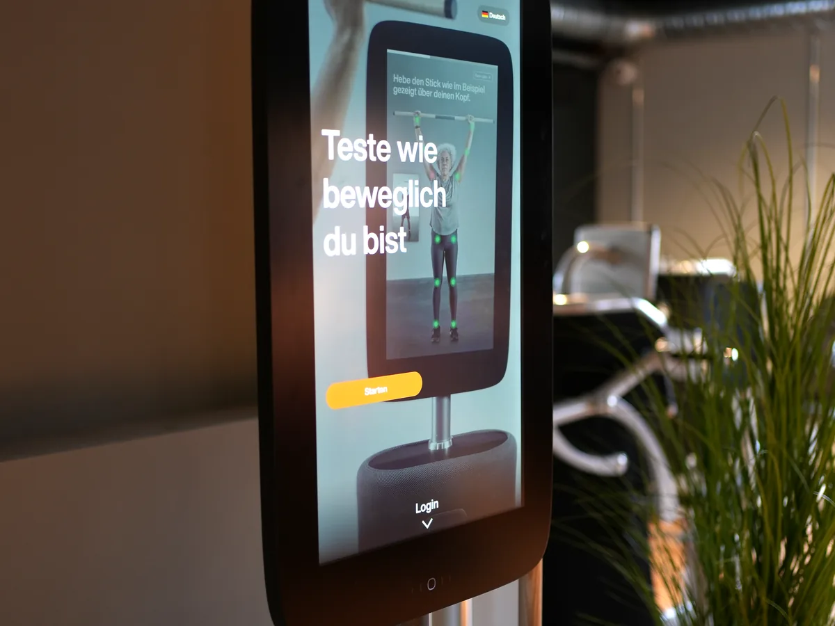 EGYM-Gerätedisplay im Detail
