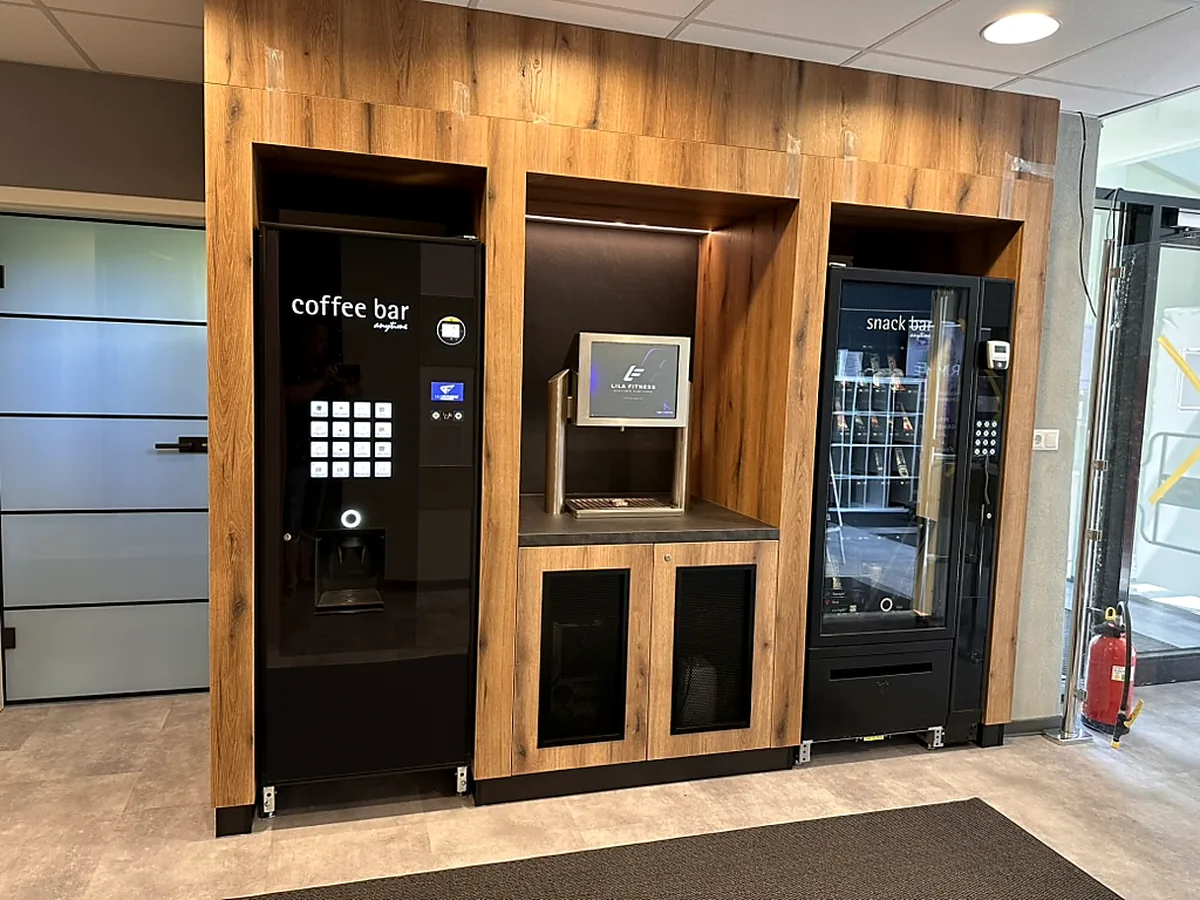 Getränke- und Snackautomat im Fitnessstudio Lichtenstein – Lila Fitness